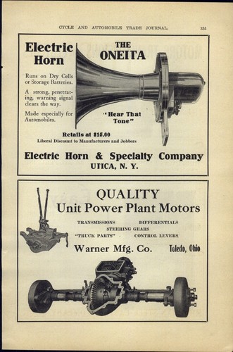 1911 carta pubblicitaria auto - 1911,